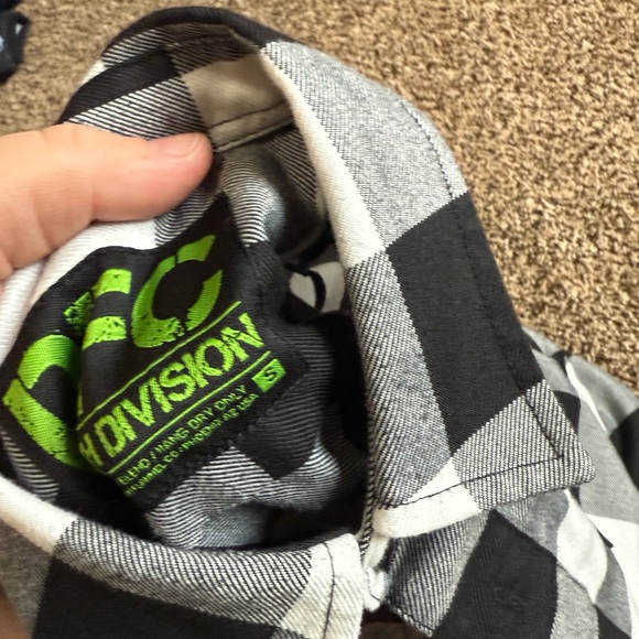 Dixxon flannel company youth boys xs, small and medium black and white buffalo - Picture 7 of 8